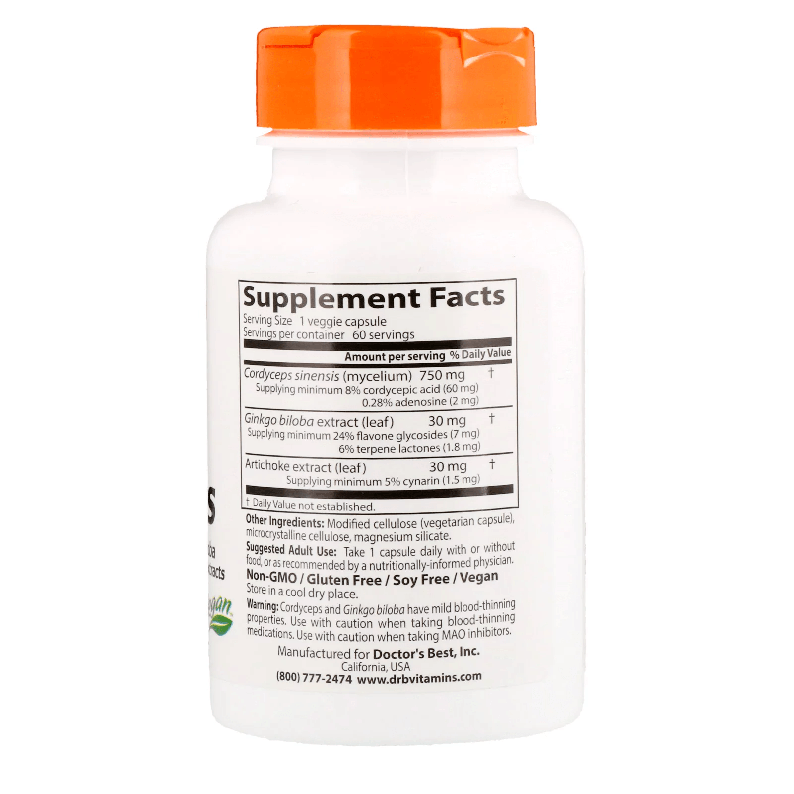 CODRYCEPS - 60 Veggie Capsules - Image 2