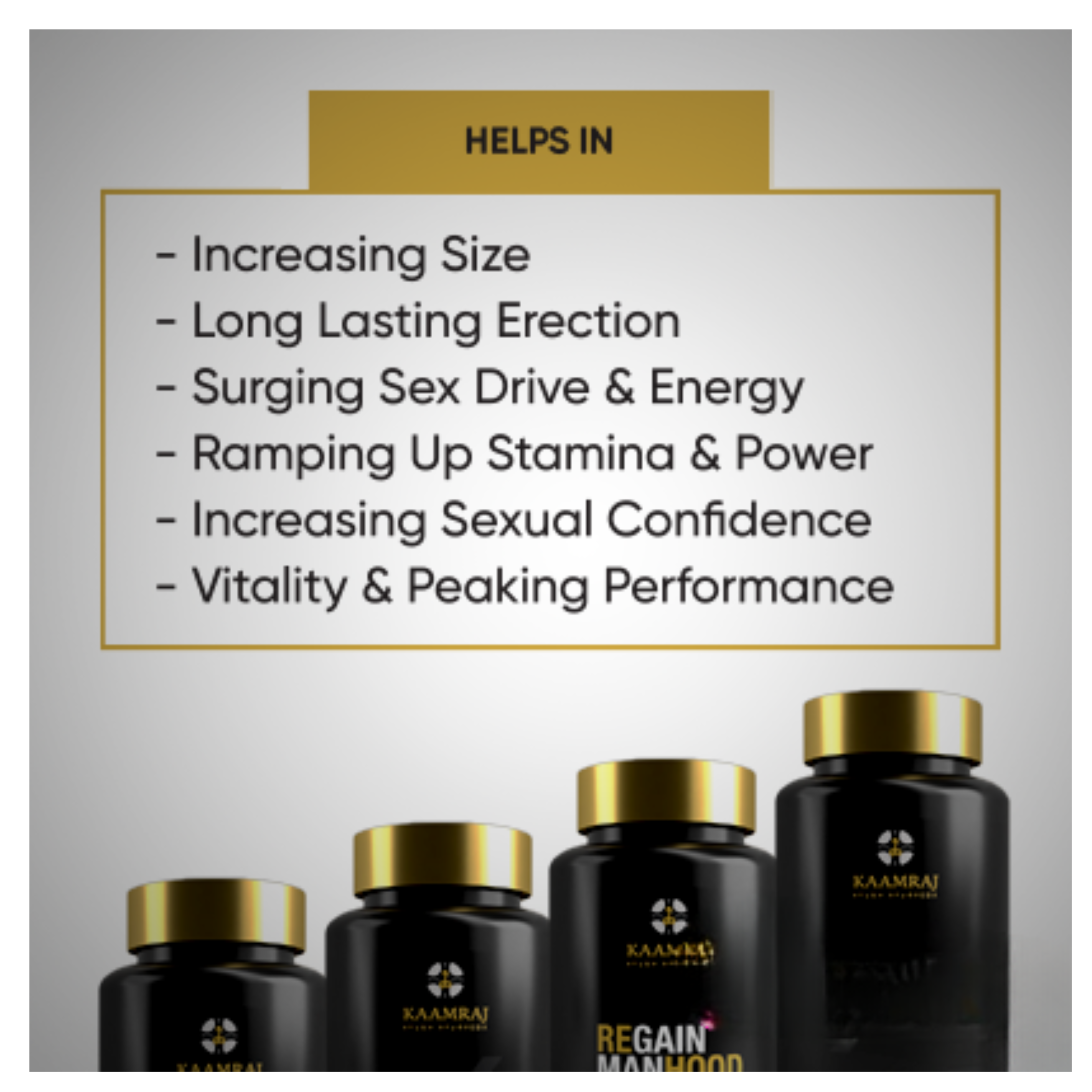 Kaamraj Regain Manhood - Sex Power Capsule - Image 4