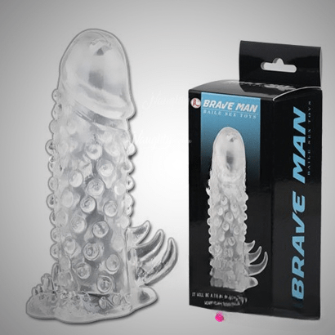 Crystal Condom With Big Dots - Image 3