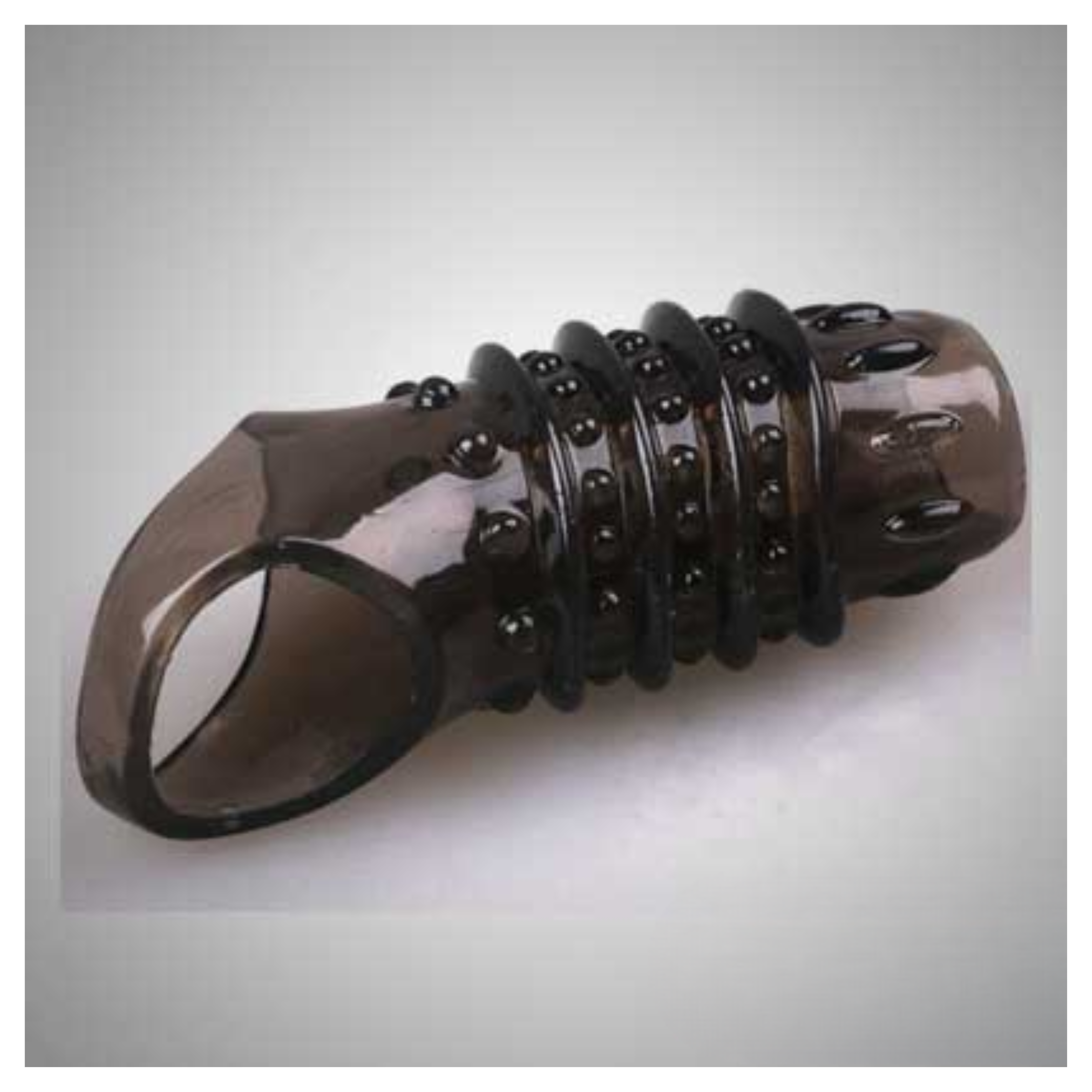 Double Hole Extra Dotted Open End Silicon Penis Sleeve For Extra Time Delay And Strong Erection