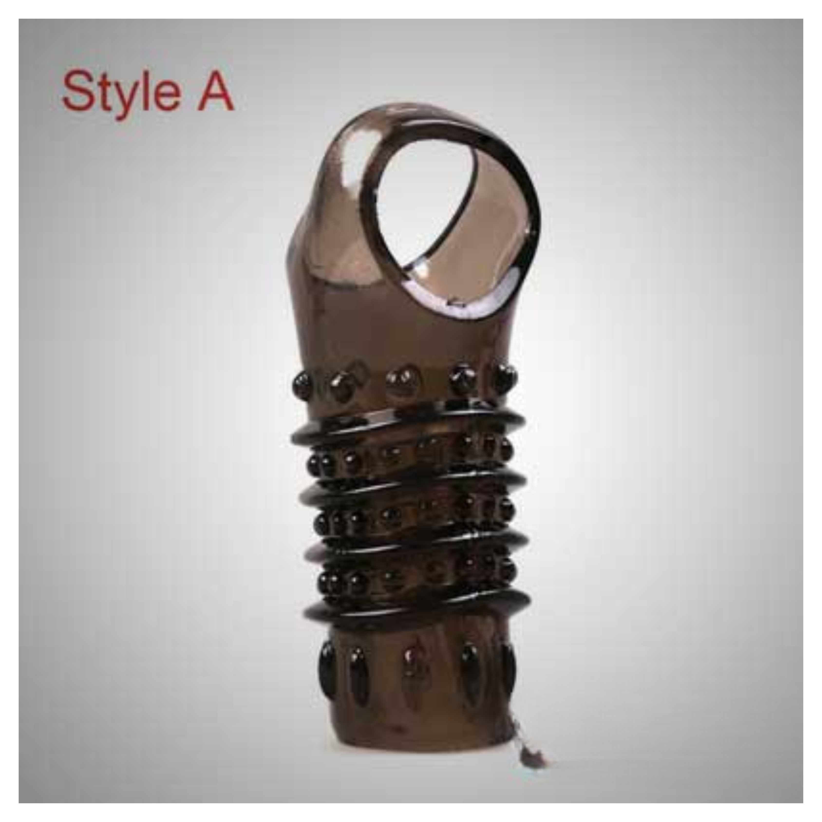 Double Hole Extra Dotted Open End Silicon Penis Sleeve For Extra Time Delay And Strong Erection - Image 3