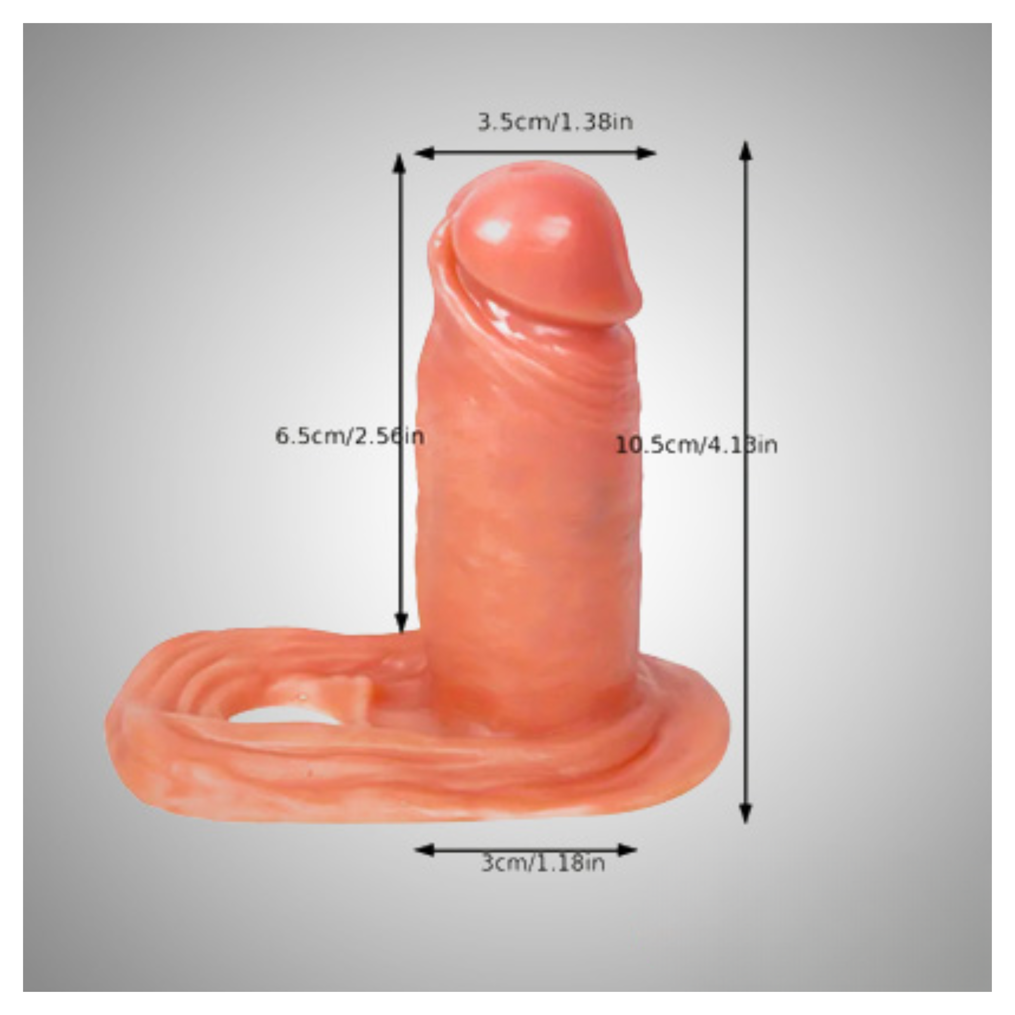 Charm Realistic Penis Sleeve - Small - Image 4