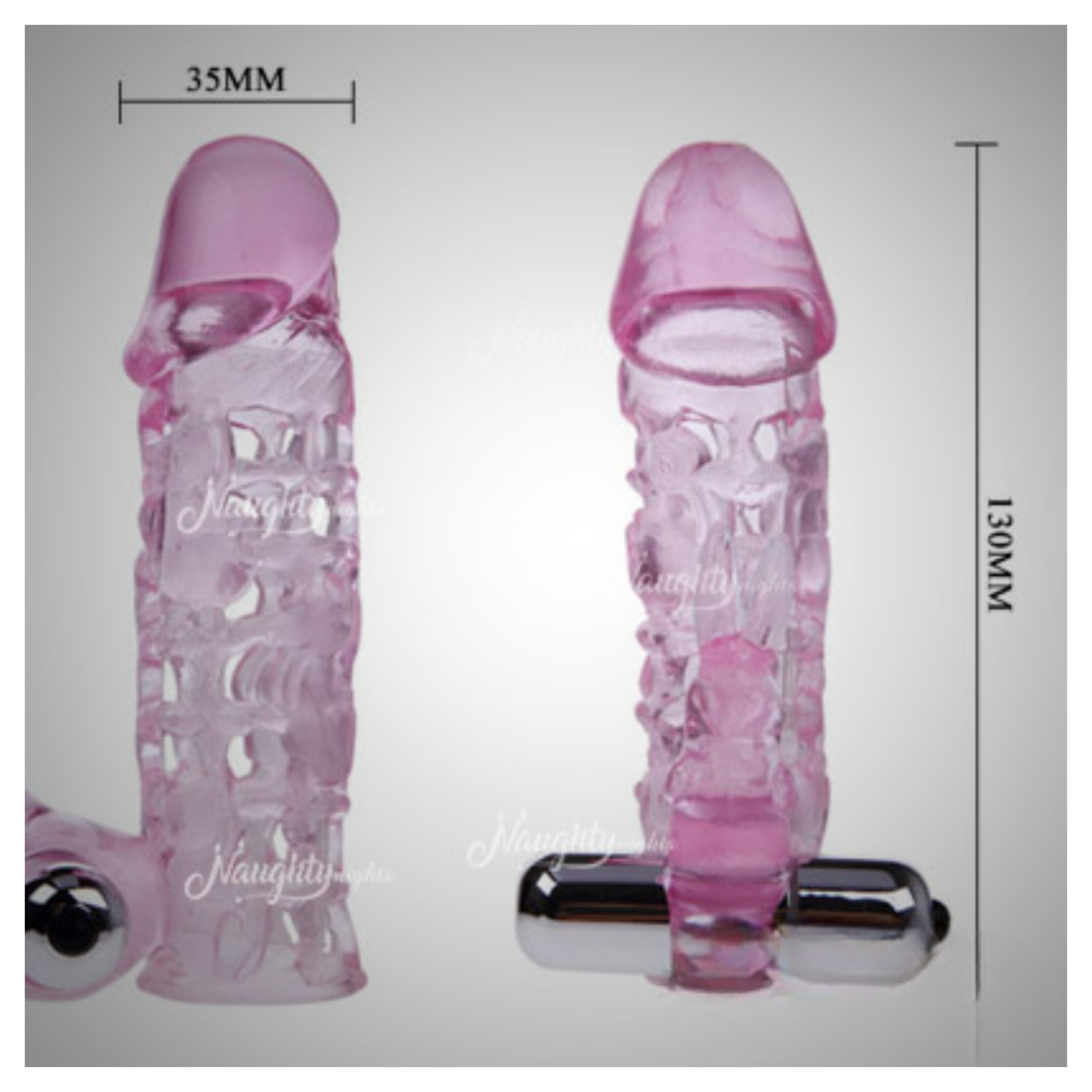 Love Penis Sleeve with Bullet Vibrator - Image 2
