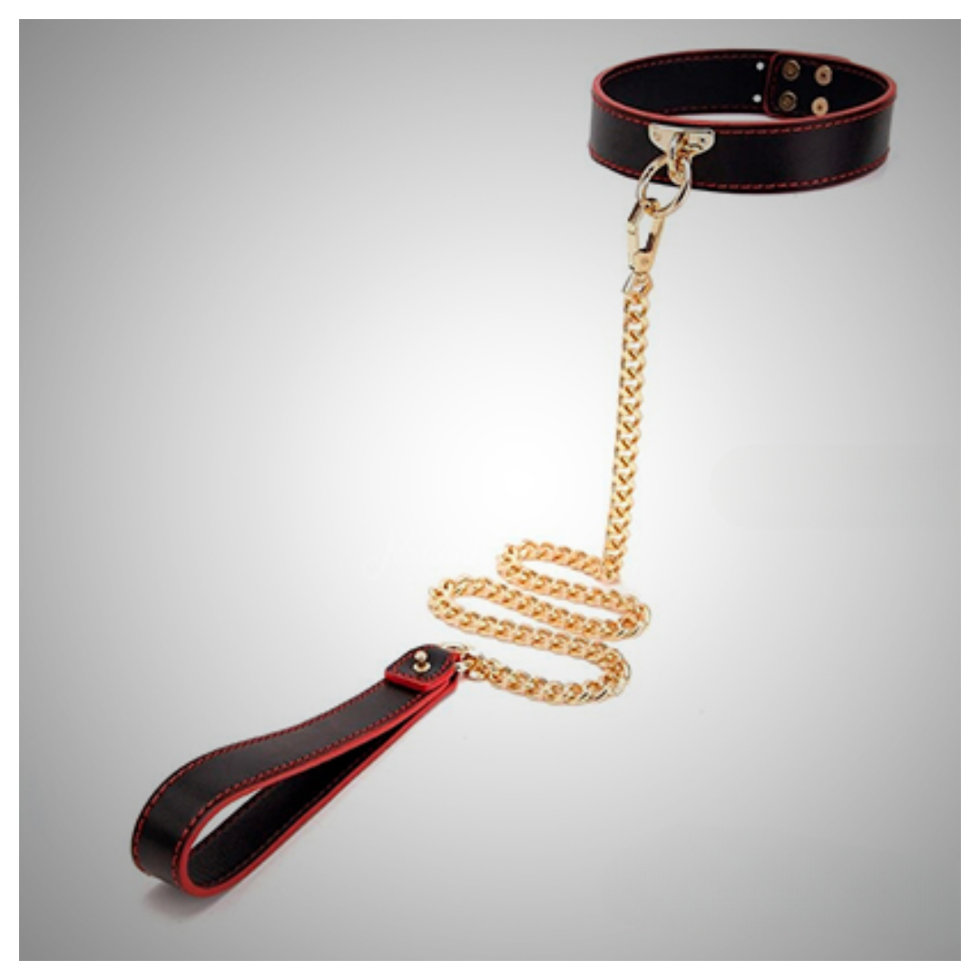 Slave Choker + Leash Bondage Set