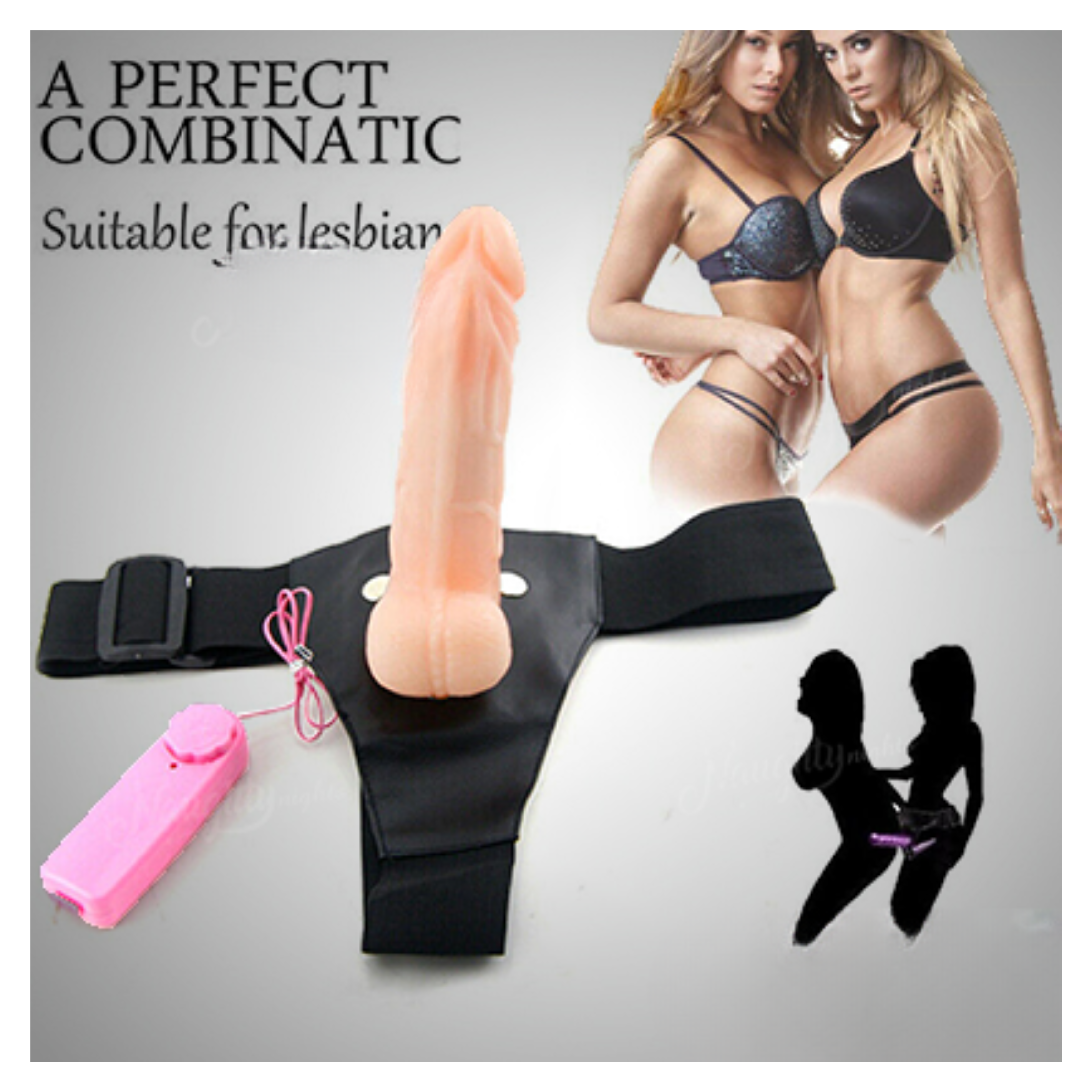 Epic Edge Solid Strap On Vibrating Dildo