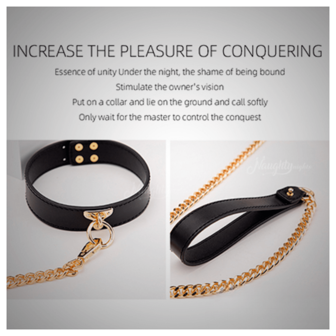 Slave Choker + Leash Bondage Set - Image 5