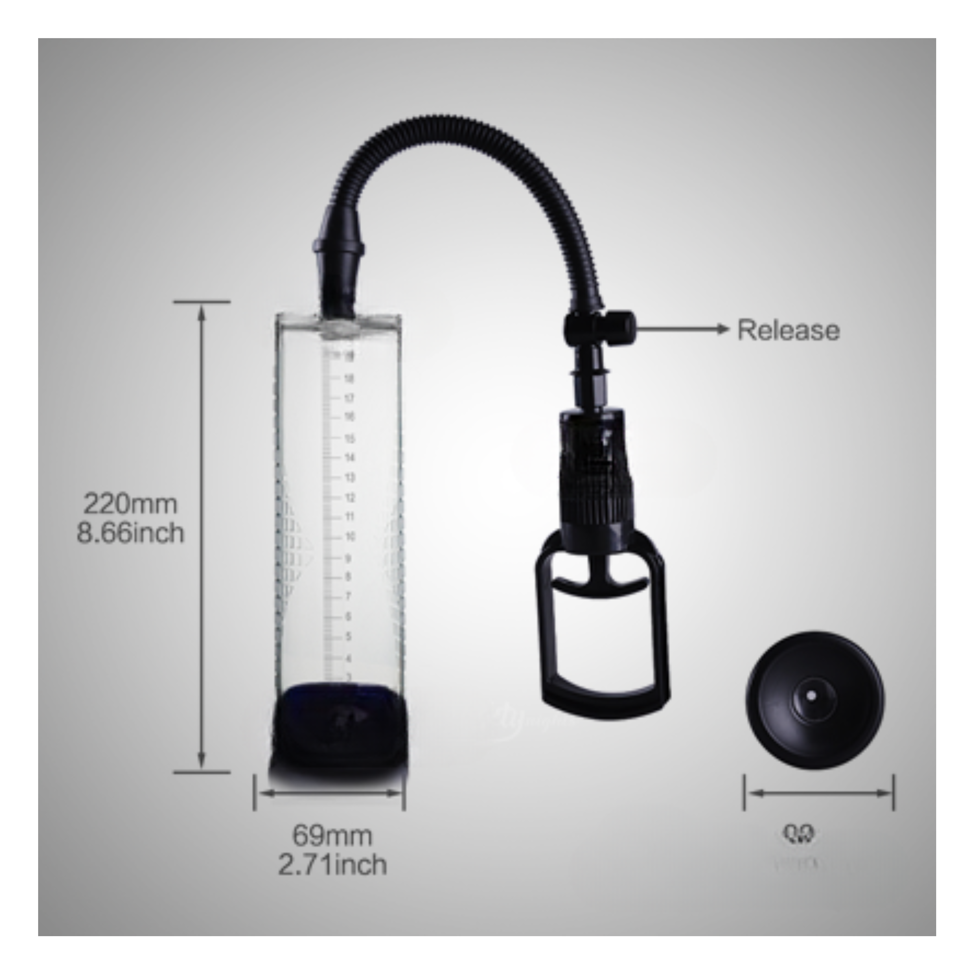 Penis Enlargement Pump With Enlarge Massage Oil - Image 2