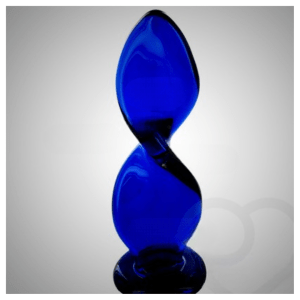 Crystal Curve Blue Anal Plug