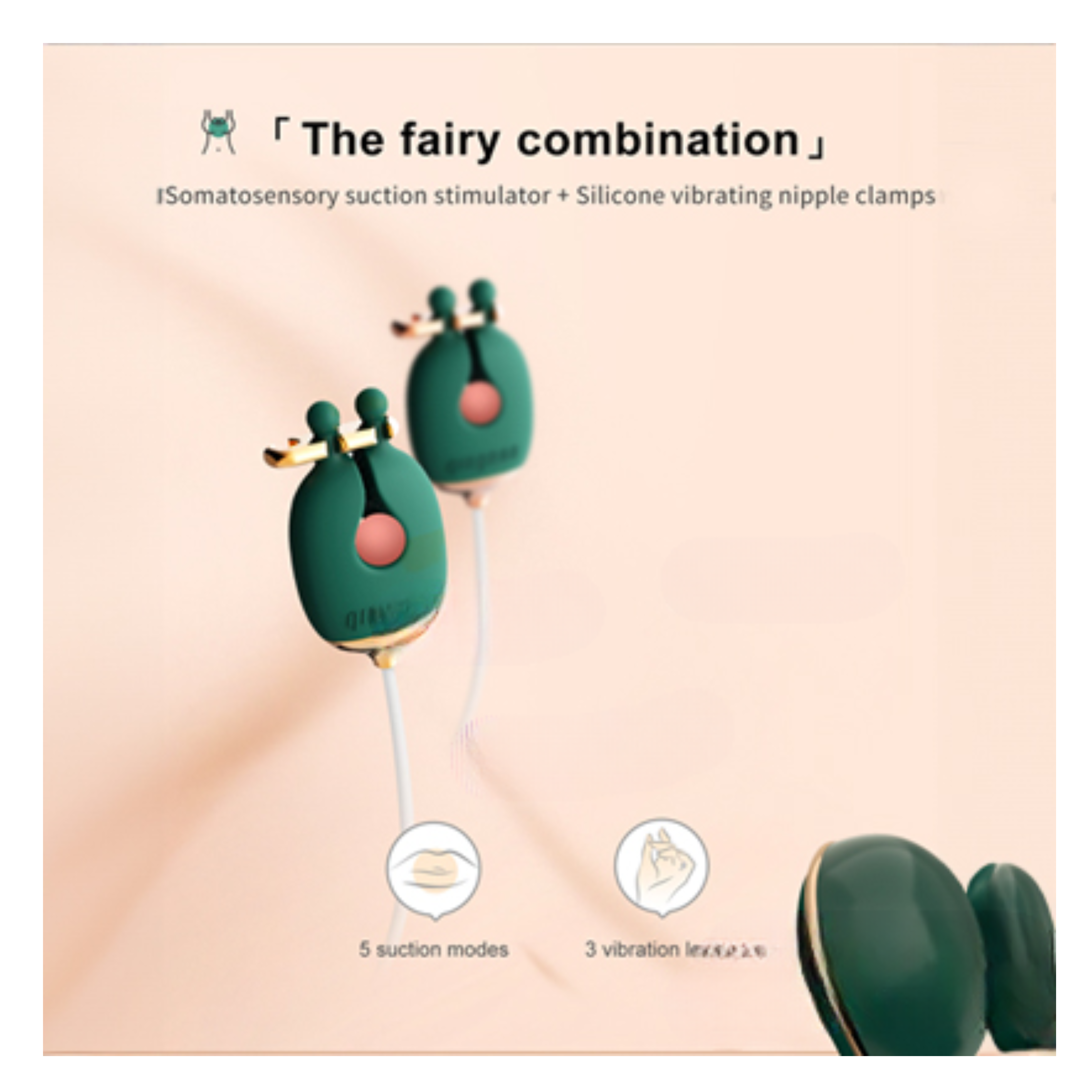 Vibrating Nipple Clamps + Choker - Image 4