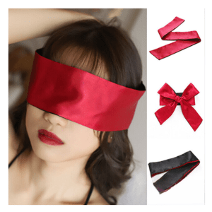 Make Love Blindfold Black + Red