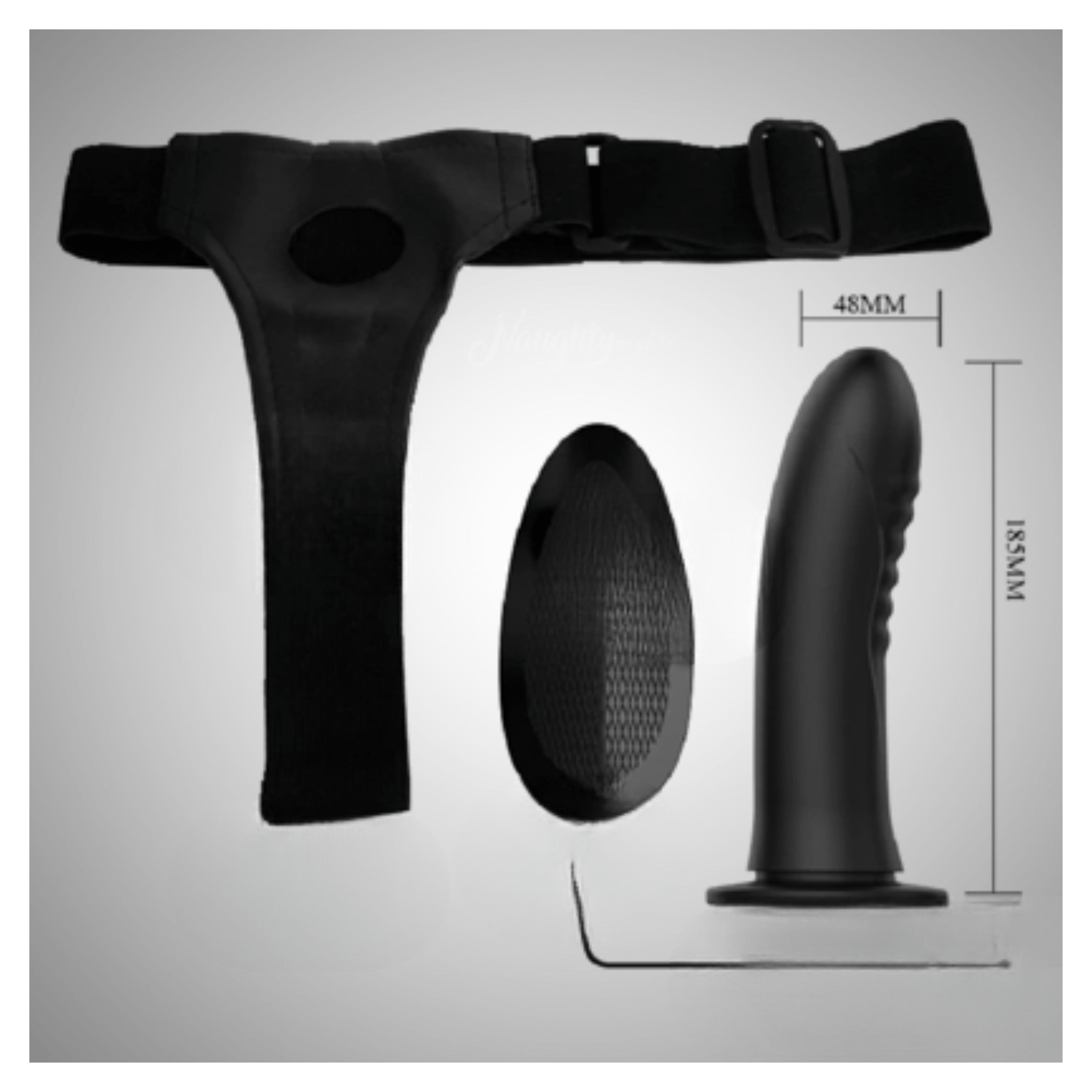 7.5 Inch Pretty Love Multi Frequency Hollow Dildo - Image 3