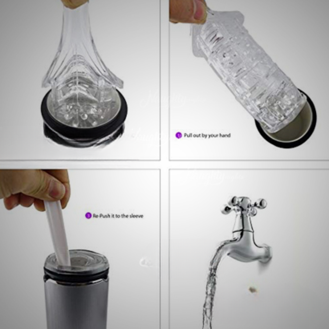 Latin Auto Piston USB Rechargeable Handsfree Masturbator - Image 5