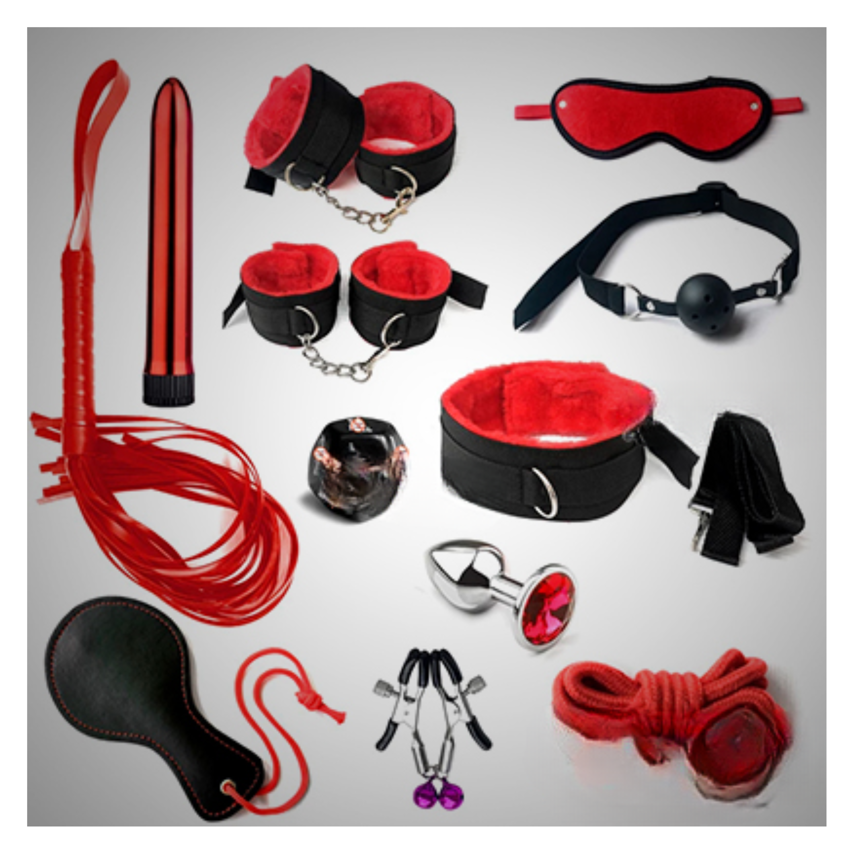 Red Hot Passion Bondage Kit | 12 Piece
