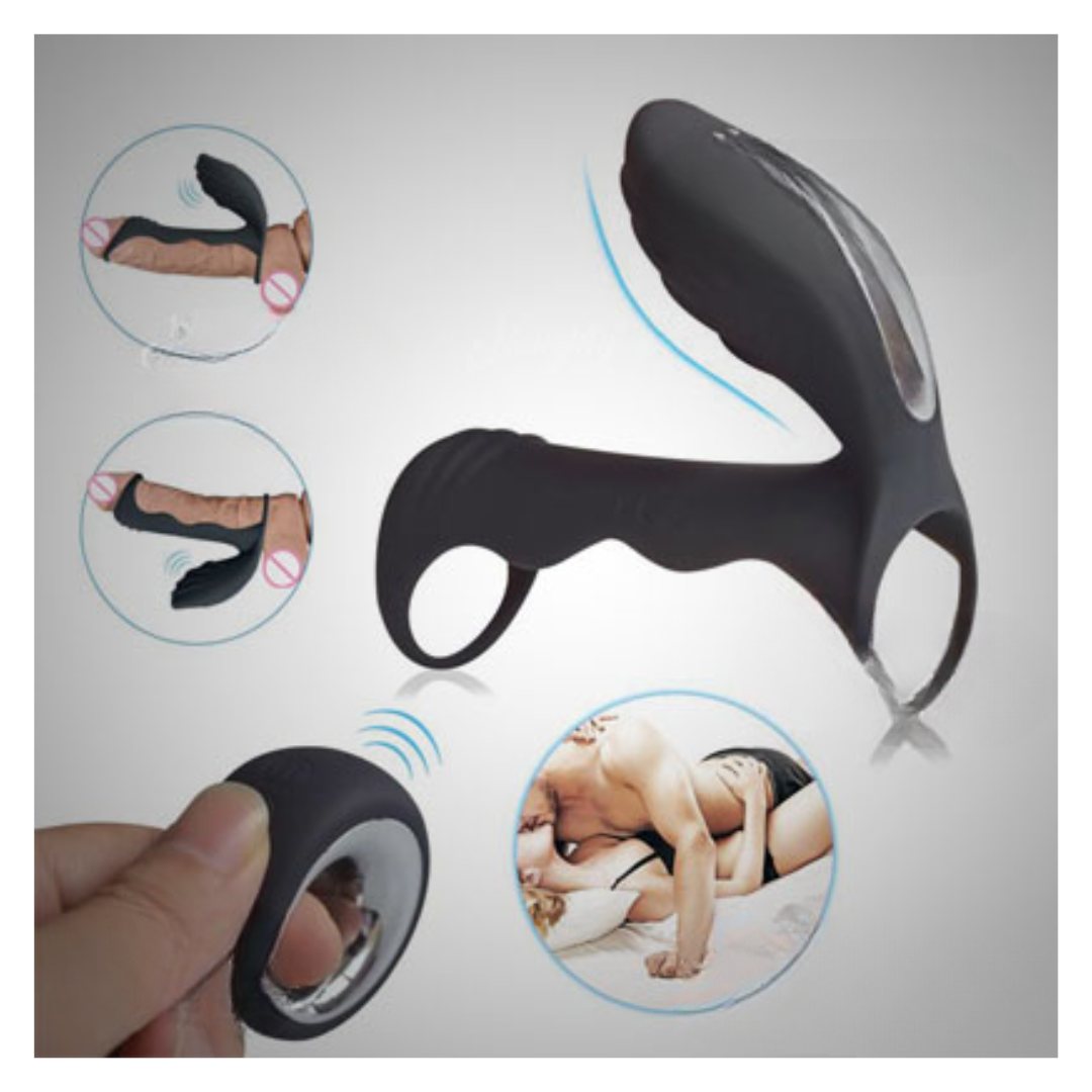 Premium Double Hole Vibrating Remote Control Cock Ring