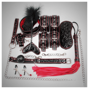 Dark Side Diamond Cut Bondage Kit | 10 Piece