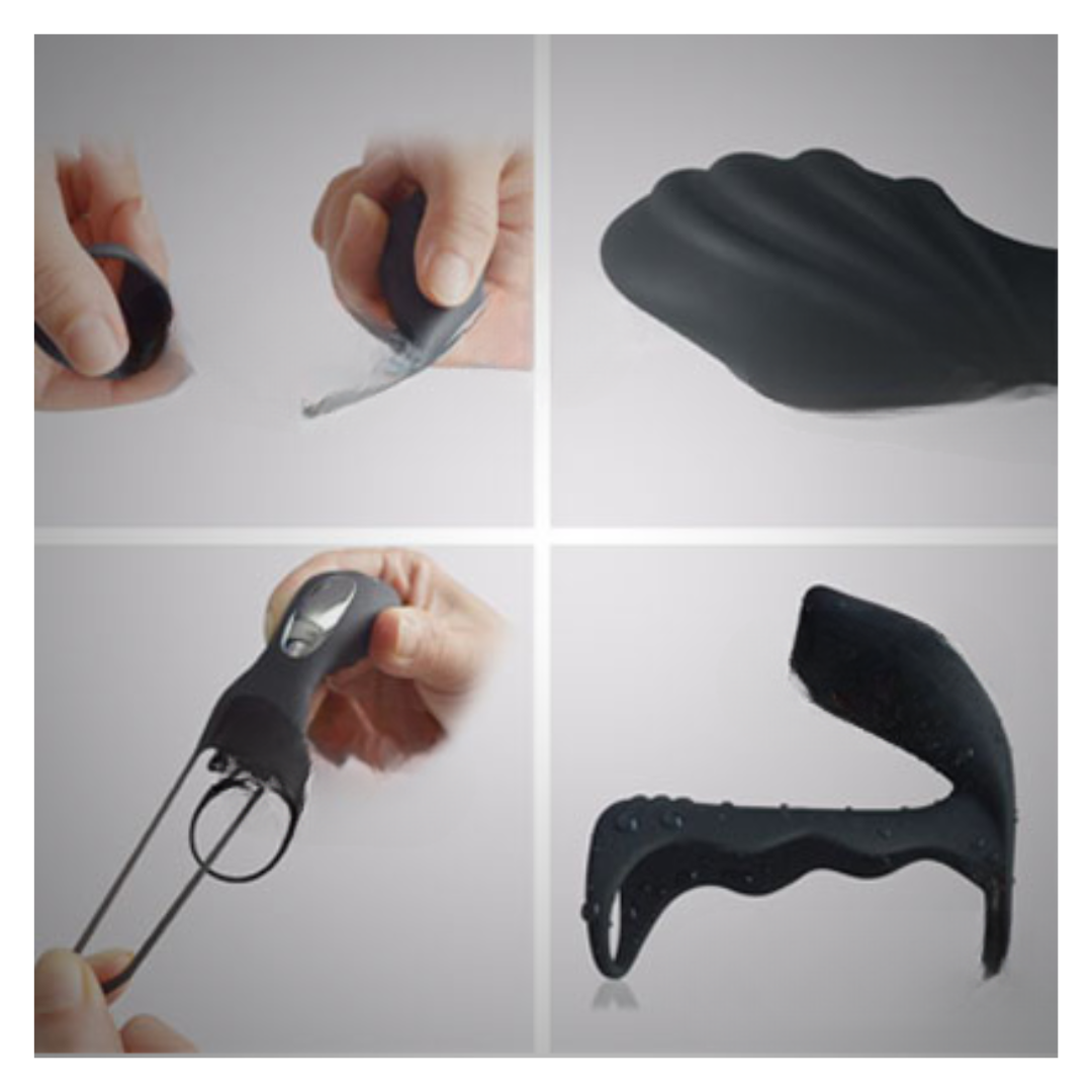 Premium Double Hole Vibrating Remote Control Cock Ring - Image 3
