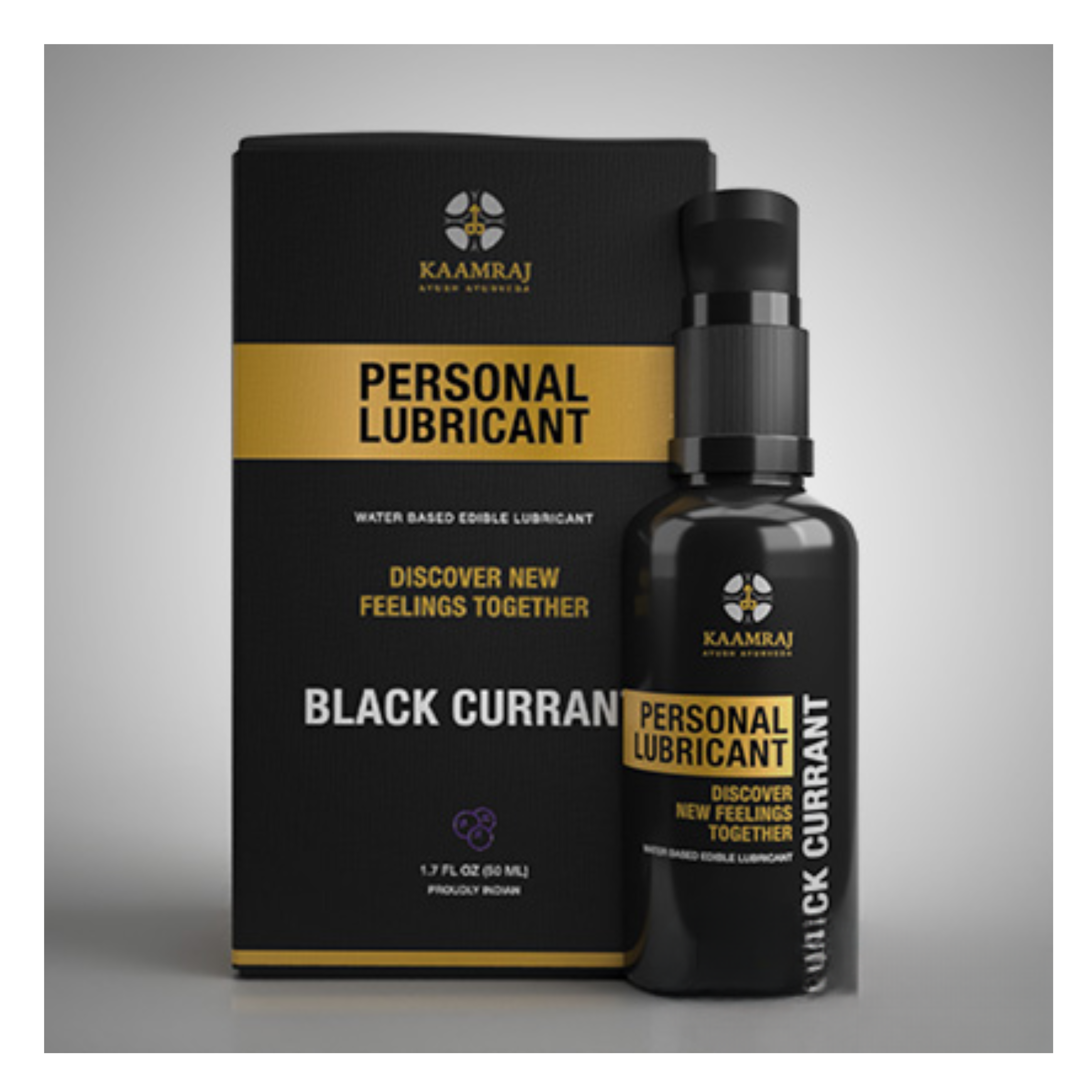 Kaamraj Black Currant Flavour Edible Lubricant - Water based- 50 ML
