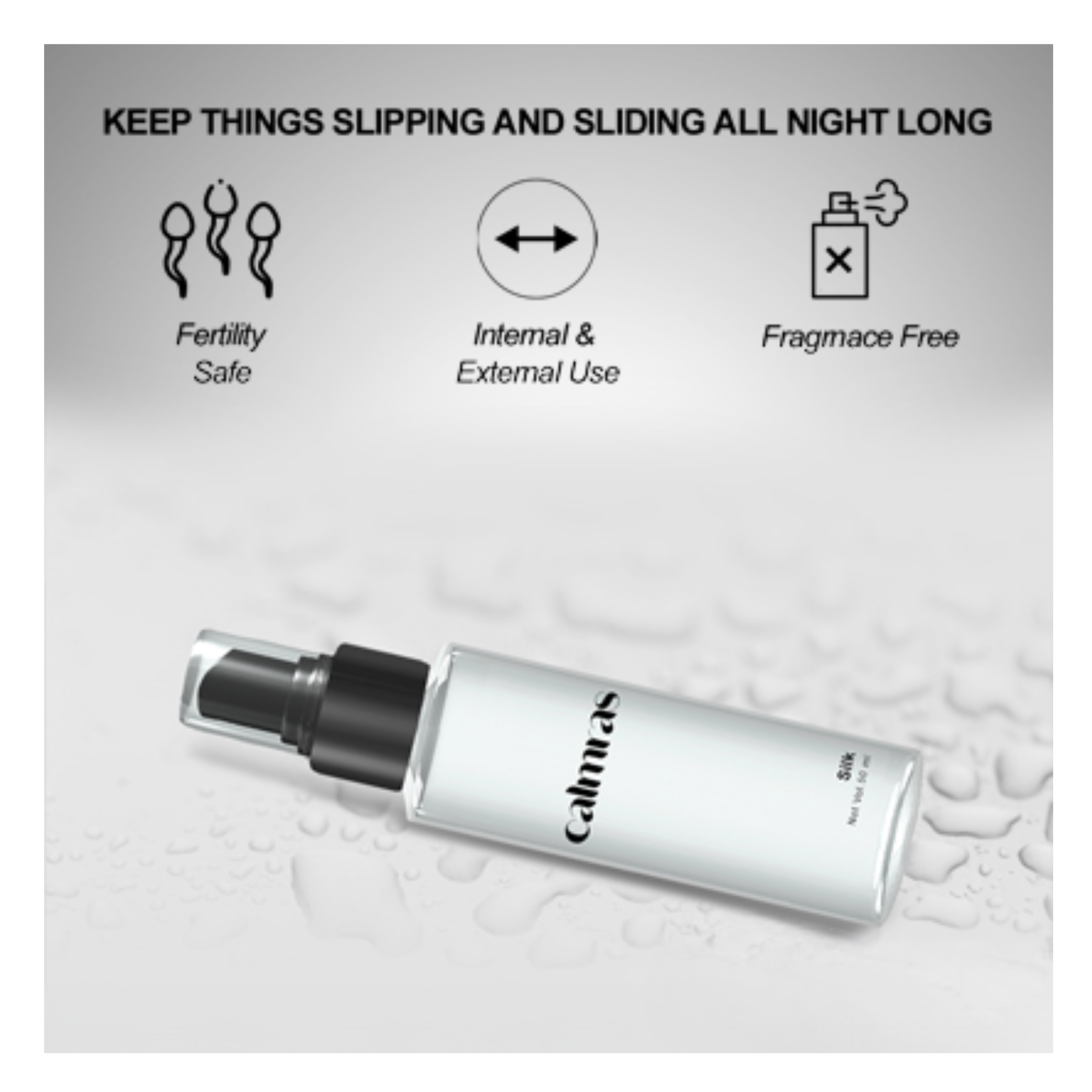 Calmras Silk Water Based Lube - Image 3