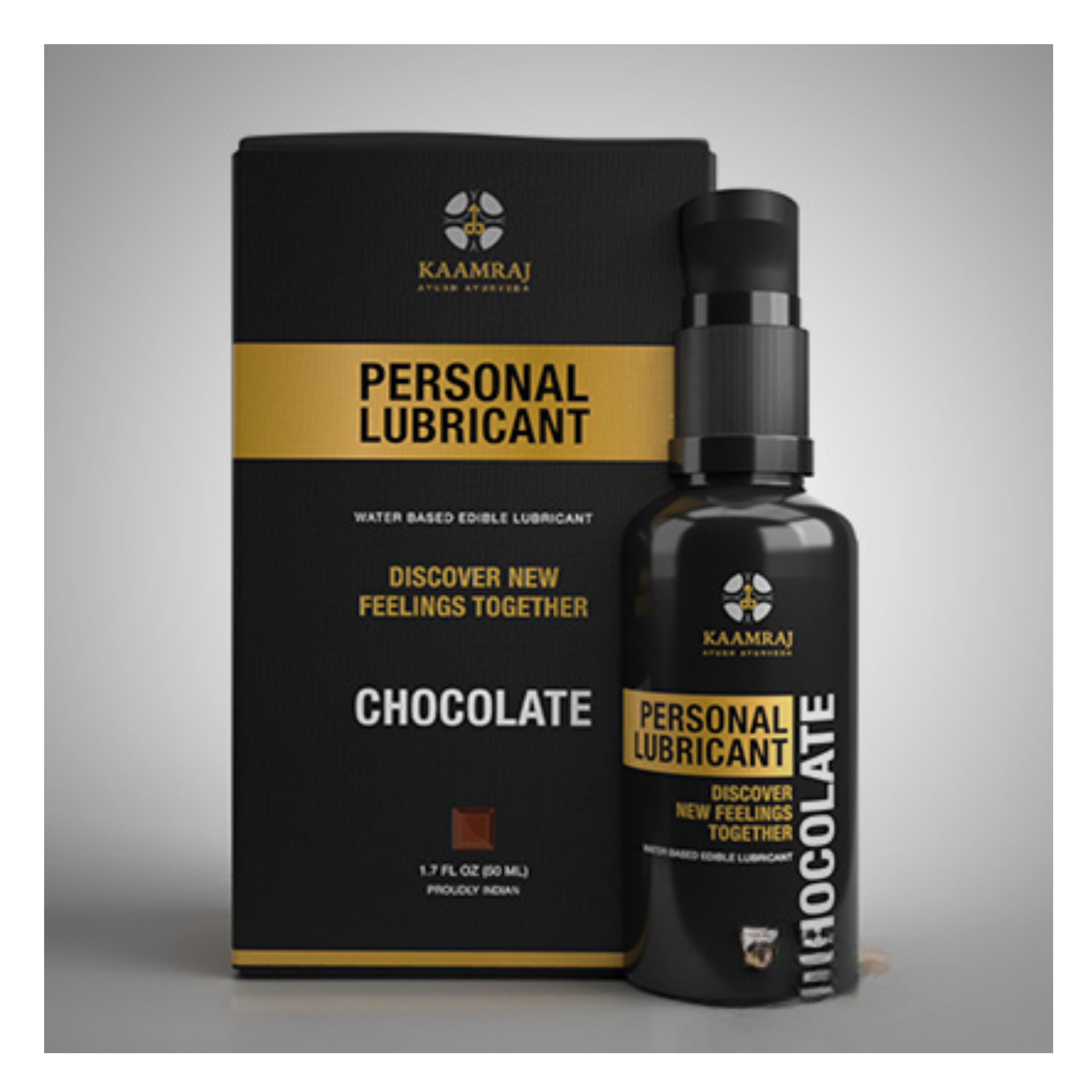 Kaamraj Chocolate Edible Water Based Lubricant - 50 ML