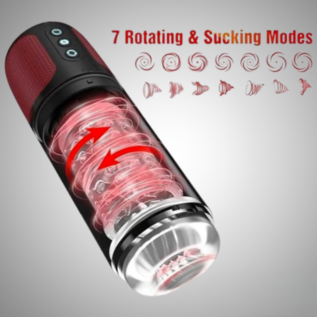 Shower Cup Suction Rotating Masturbator - Image 3