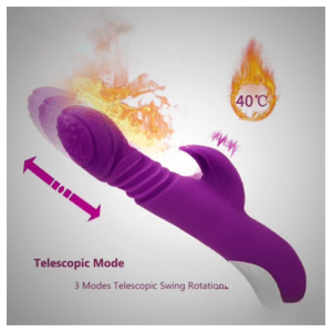 Thrusting and Heating Multi Frequency Vibrator USB Rechargebale