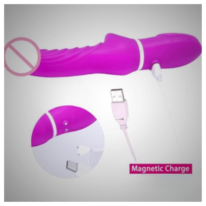 Thrusting Vibrating Massager Dildo With USB Recharging