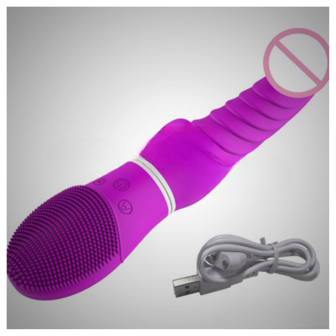 Thrusting Vibrating Massager Dildo With USB Recharging - Image 4