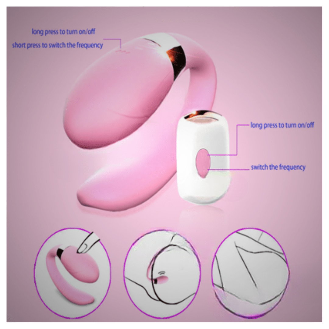 U-Shape Wireless Remote Waterproof Vibrator With USB Charging - Image 4