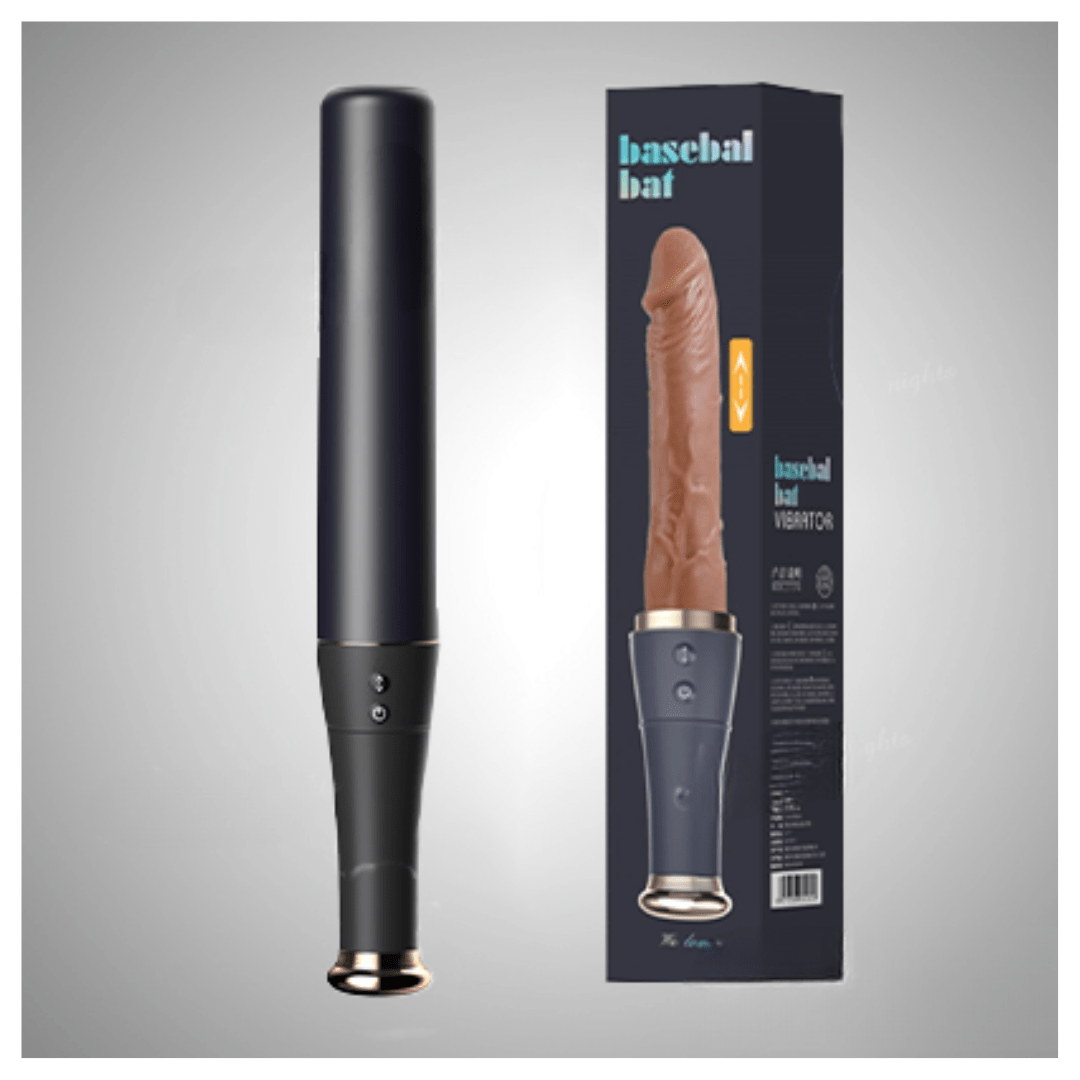 Home Run Discreet Baseball Bat Shape Thrusting Dildo