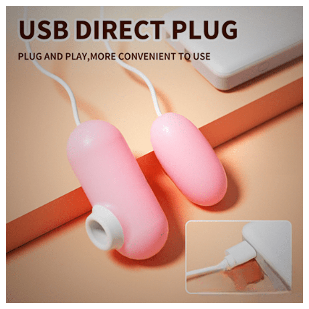 Dual Action Nipple + Egg Vibrator | USB Power - Image 2