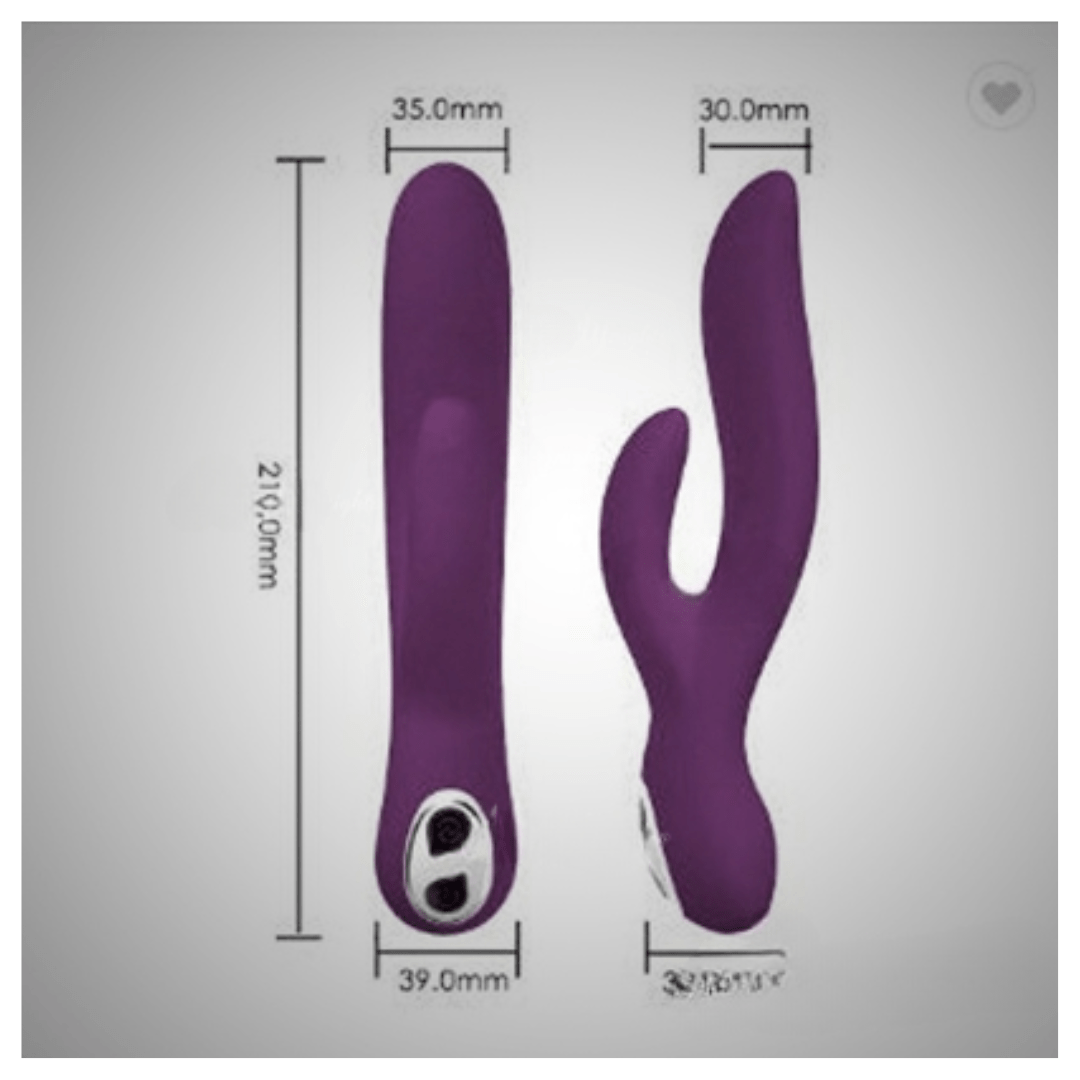 7 Speed USB Rechargeable Clitoris Stimulator Rabbit Vibrator - Image 3